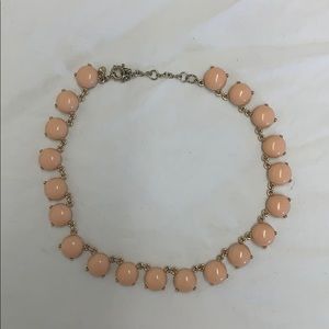 Peach J.Crew statement necklace